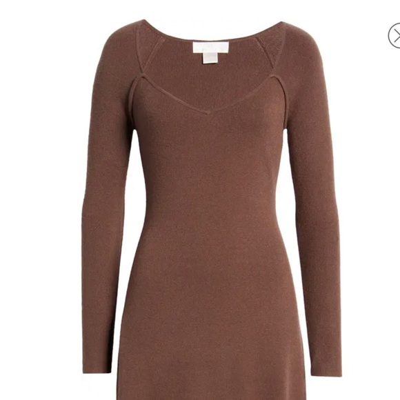 Rachel Parcell Sweetheart Knot Long Sleeve Gray Dress - Picture 5 of 9